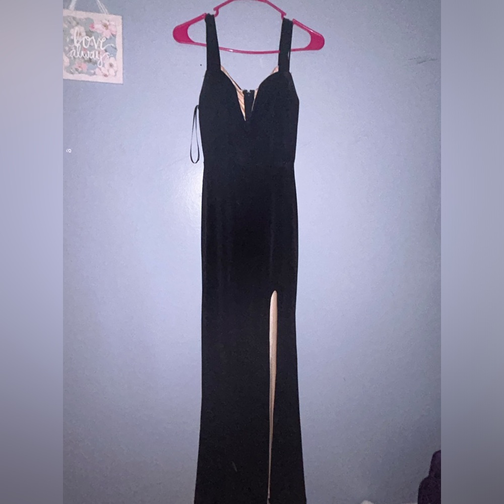 Prom dress black simple